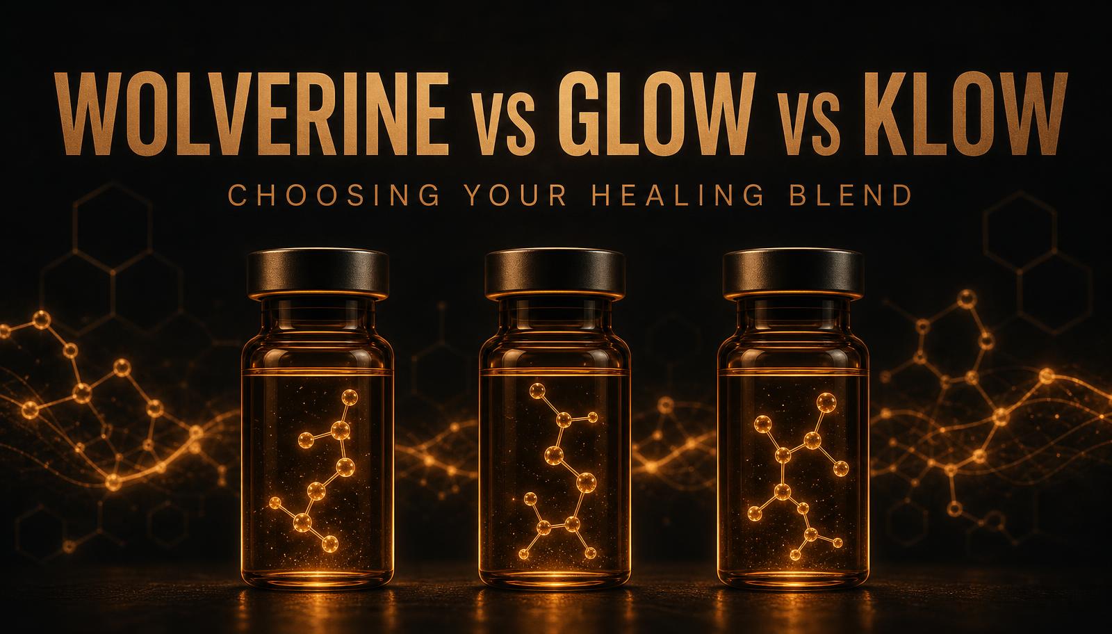 wolverine klow vs. GLOW vs. KLOW: Which Healing Blend Is Right? Say goodbye to dull Restore Peptide Blend Size:For Bulk Order 2400 Softgels-Contact Us